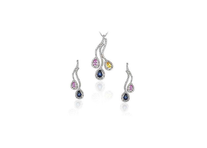 Rhodium Plated | Fashion Pendant Sets